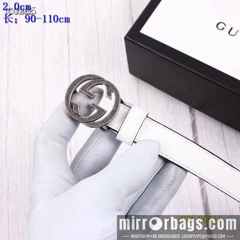 Gucci belt 20mm 90-110cm 8L01