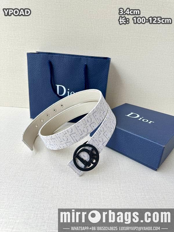 Dior belt 34mmX100-125cm 8L08
