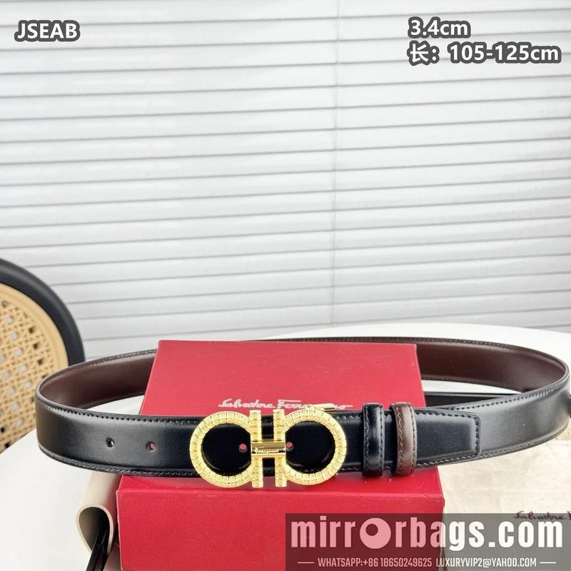 Ferragamo belt 34mmX105-125cm 8L11