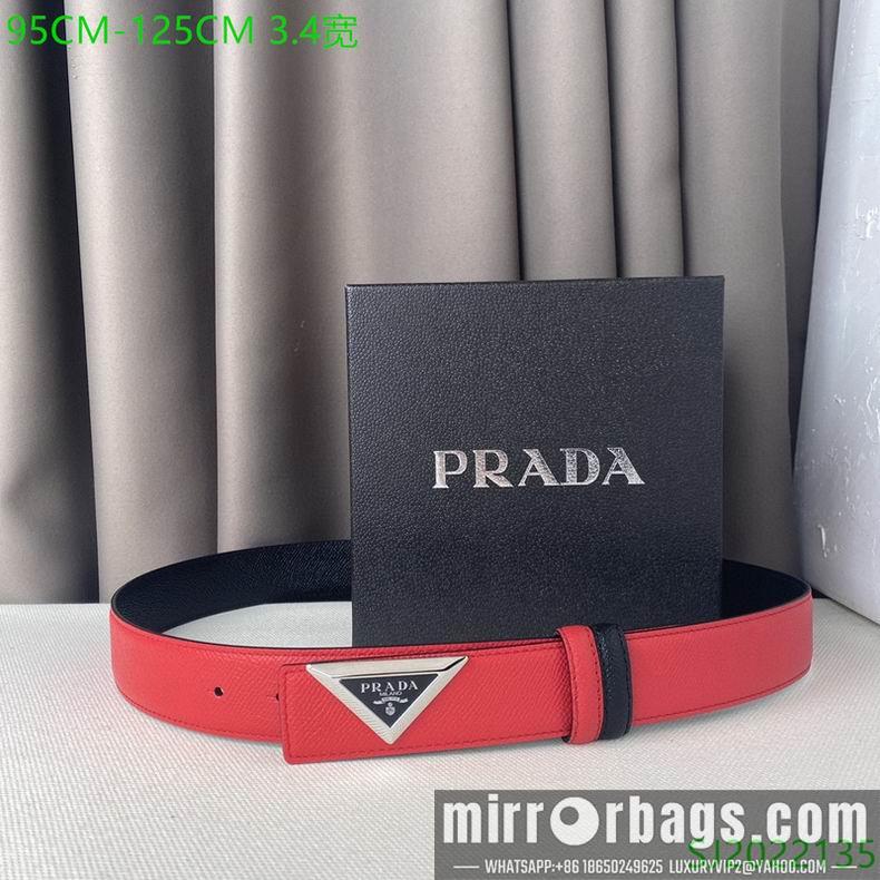 Prada Belt 34mmX95-125cm 7D03