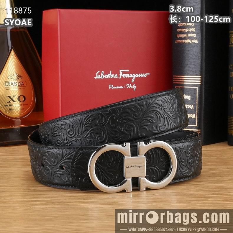 Ferragamo belt 38mmX100-125cm 8L13