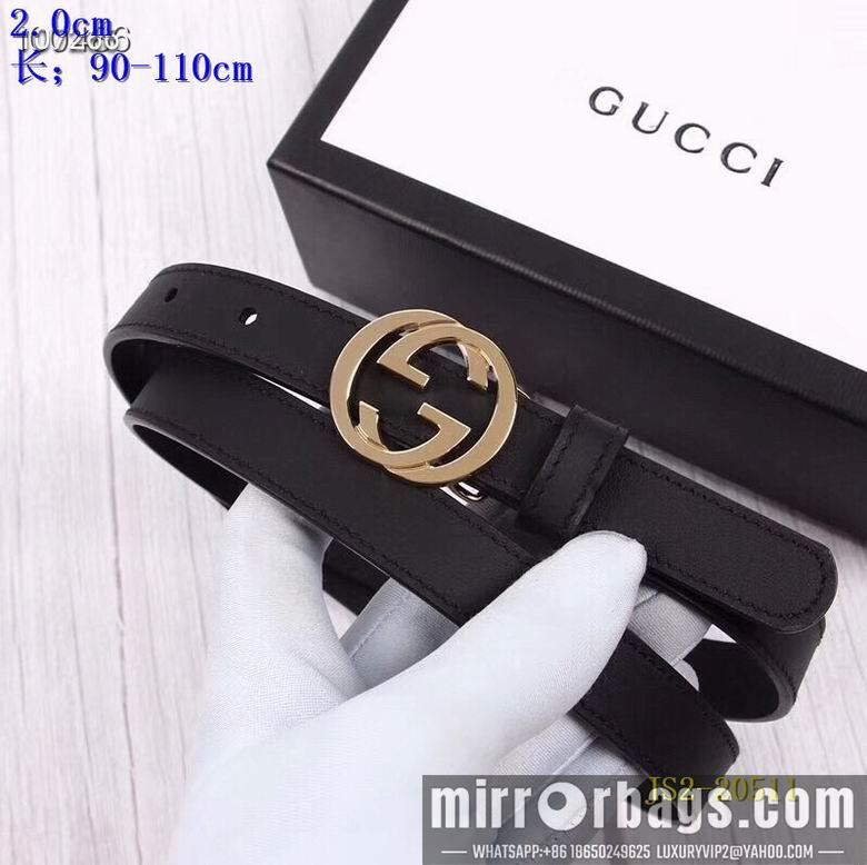 Gucci belt 20mm 90-110cm 8L01