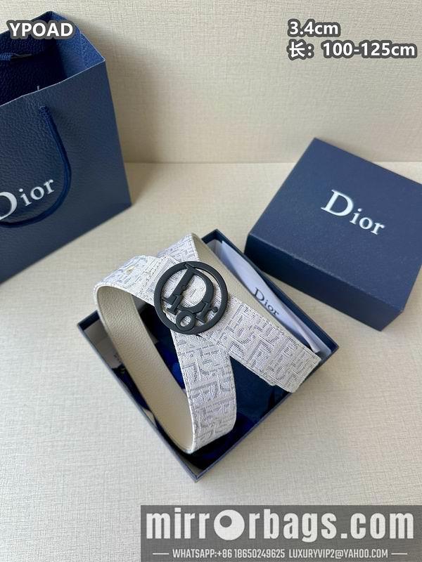Dior belt 34mmX100-125cm 8L08