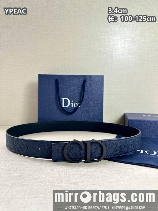 Dior belt 34mmX100-125cm 8L07