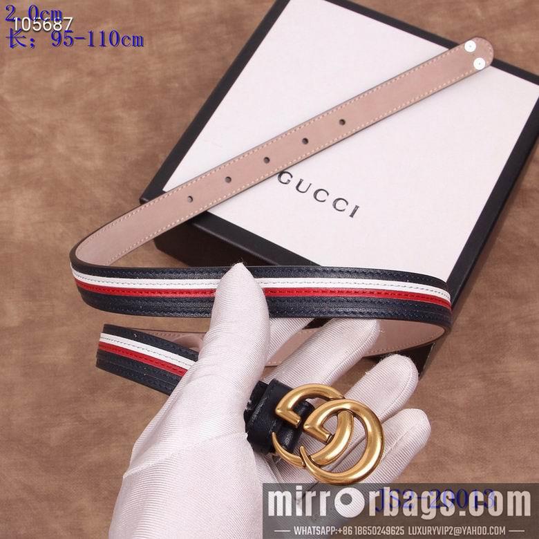 Gucci belt 20mm 95-110cm 8L02