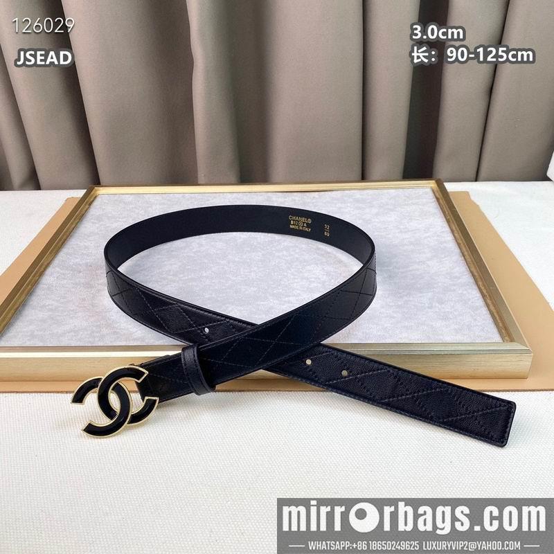 Chanel belt 30mmX90-125cm 8L13