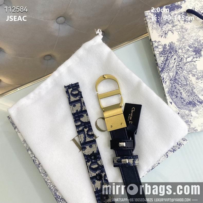 Dior Belt 20mmX90-115cm 8L06