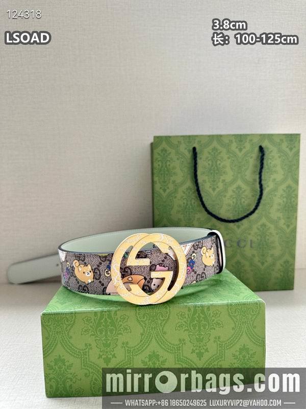 Gucci belt 38mmX100-125cm 8L32