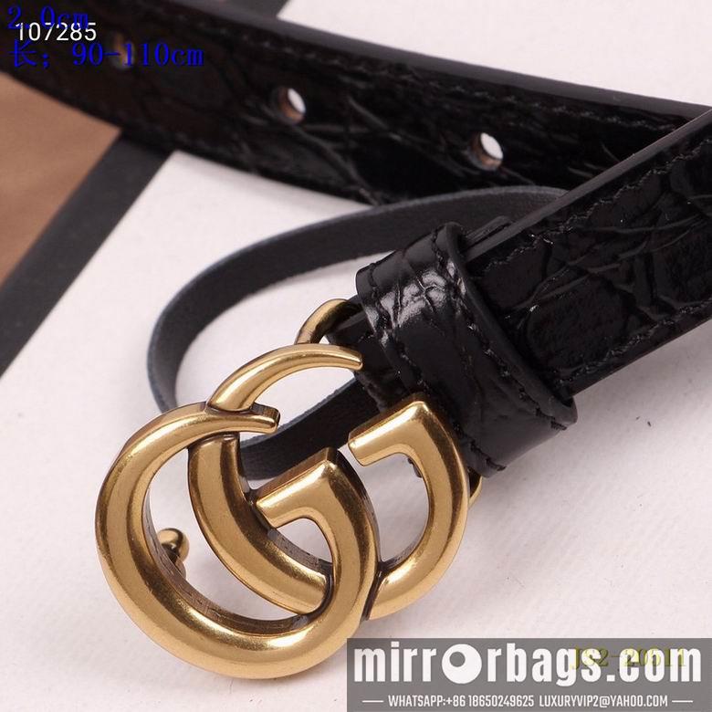Gucci belt 20mm 90-110cm 8L03