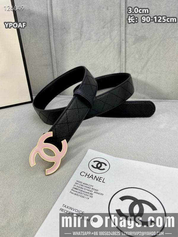 Chanel belt 30mmX90-125cm 8L12