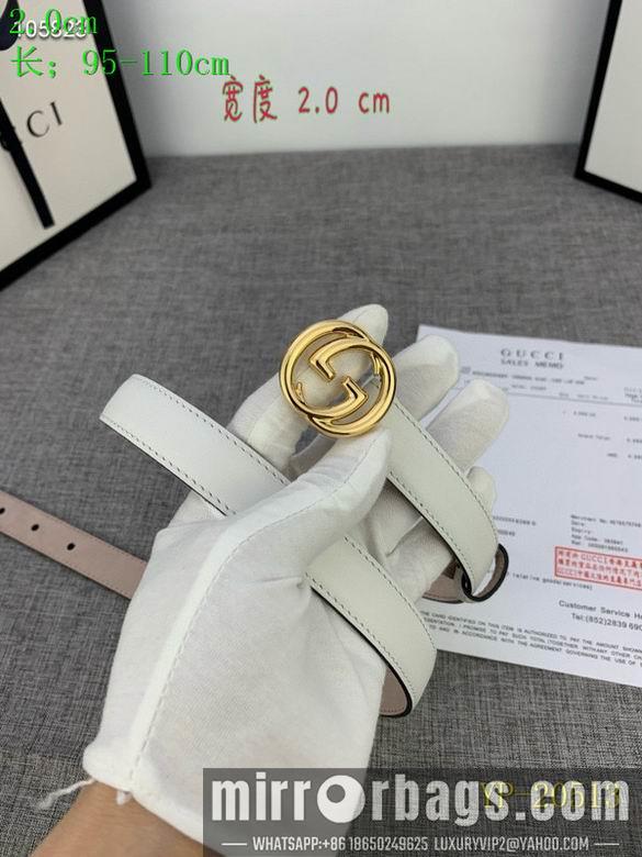 Gucci belt 20mm 95-110cm 8L01