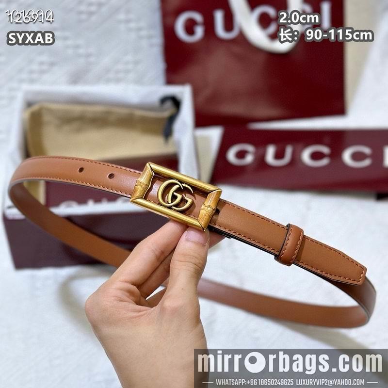 Gucci belt 20mmX90-115cm 8L25