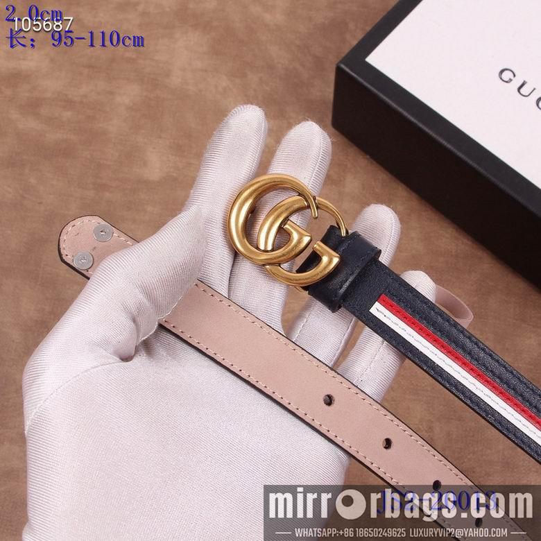 Gucci belt 20mm 95-110cm 8L02
