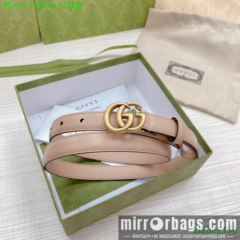 Gucci Belt 20mmX90-115cm 7D06