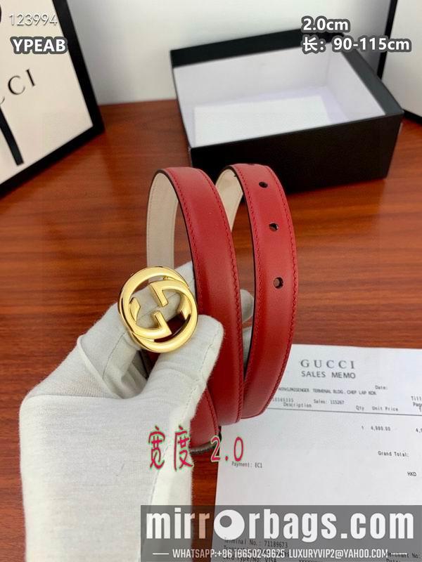 Gucci belt 20mmX90-115cm 8L24