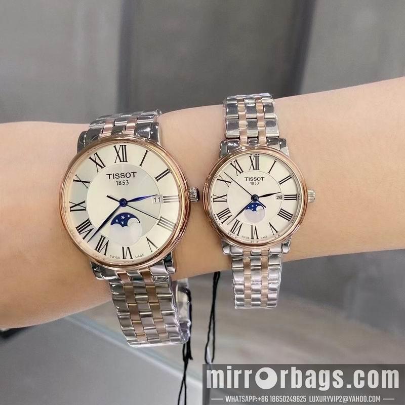Tissot man 41mm woman 28mm 113009
