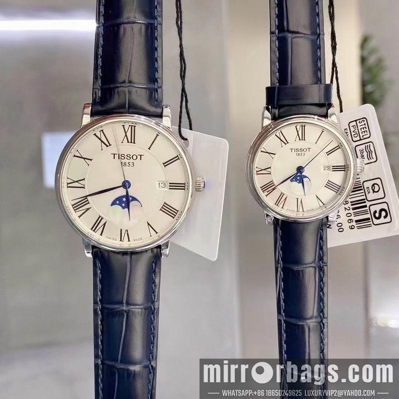 Tissot man 41mm woman 28mm 113008