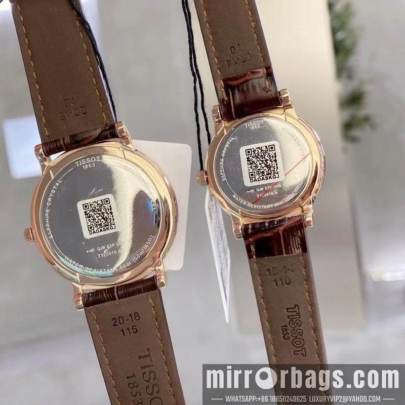 Tissot man 41mm woman 28mm 113008