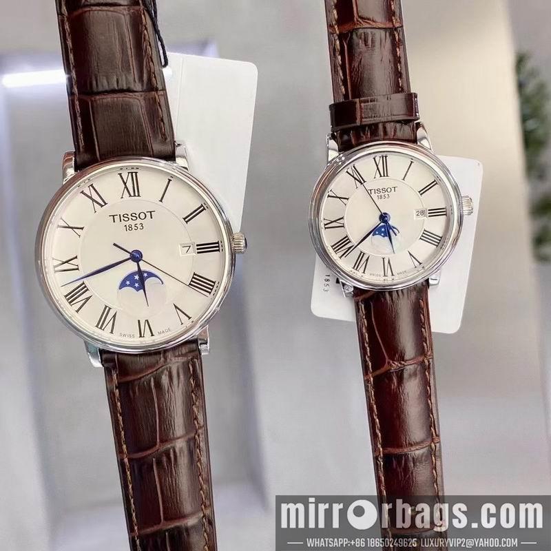 Tissot man 41mm woman 28mm 113008