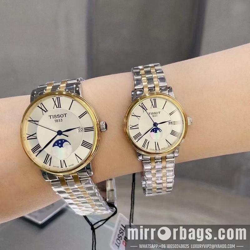 Tissot man 41mm woman 28mm 113009