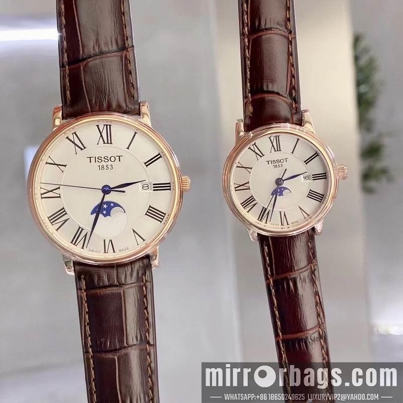 Tissot man 41mm woman 28mm 113008