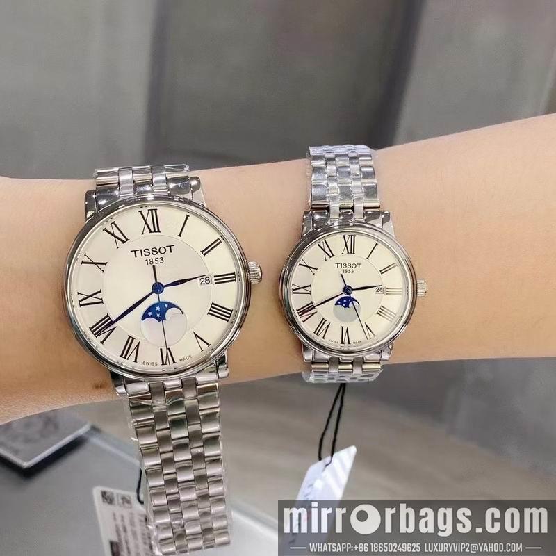 Tissot man 41mm woman 28mm 113009
