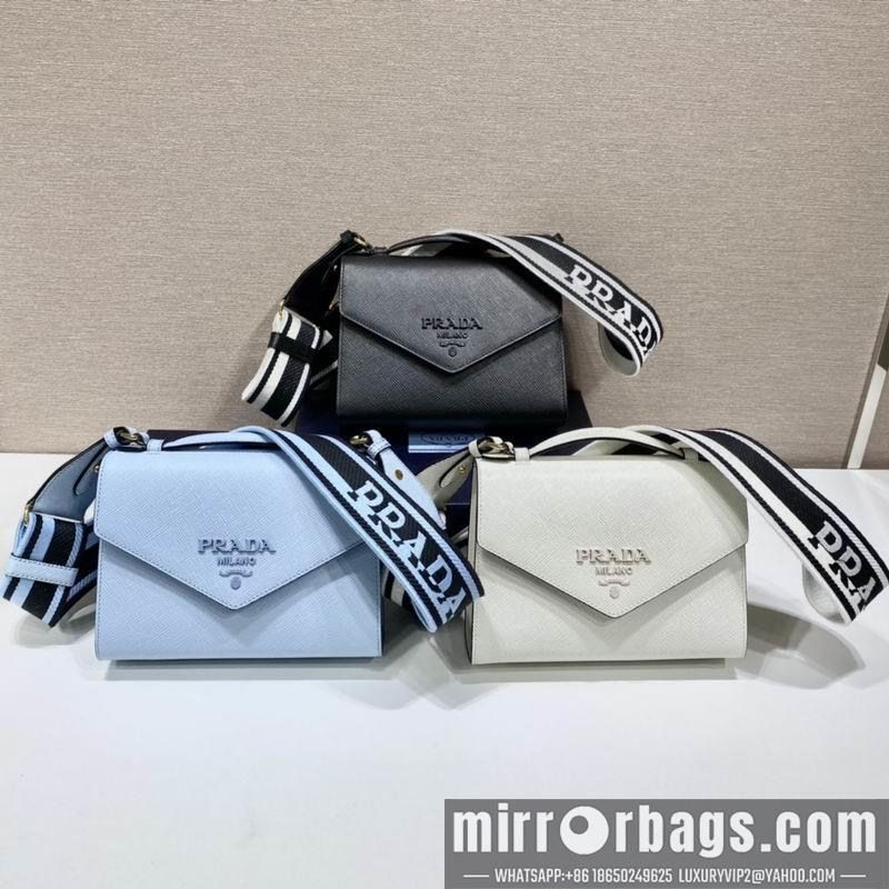 Prada Bags Saffiano Monochrome 1BD317 21x14x6 ap 15