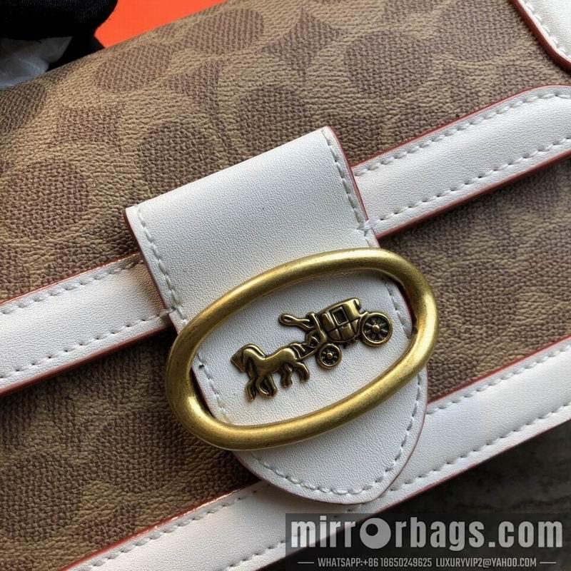 Coach Bags TT61259 white skin of Brown glue