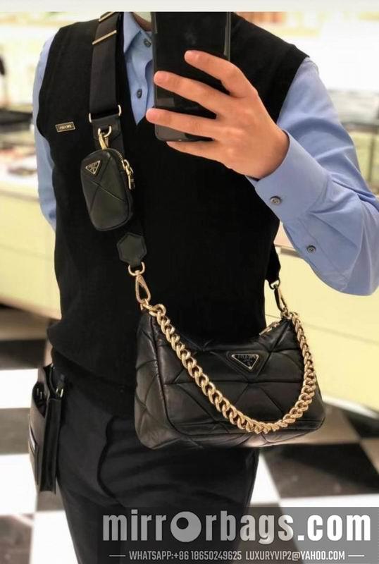 Prada Bags Hobo System 1BC157 24x18.5x9cm ap 06
