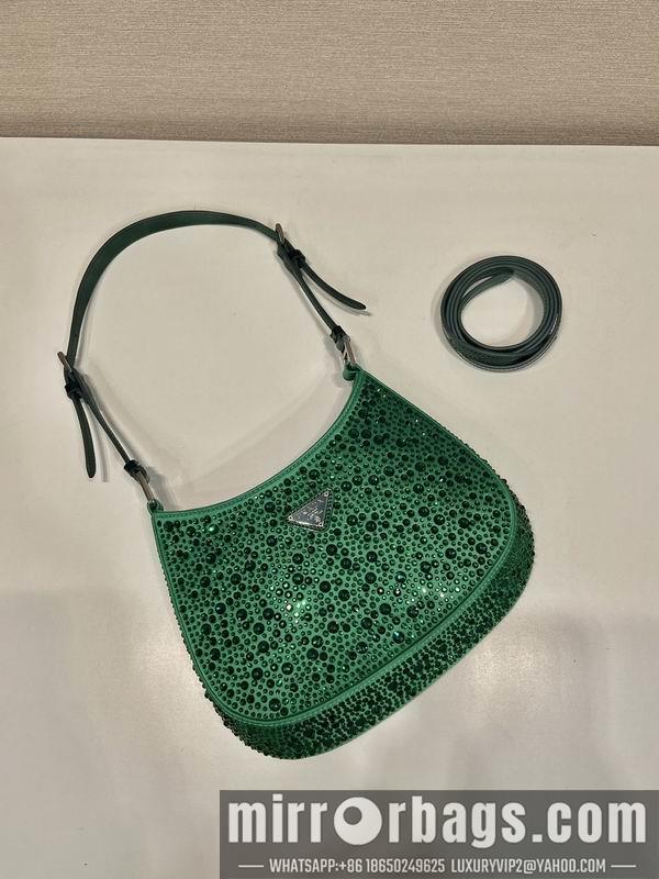 Prada Bags Prada Cleo 1BC169翡翠绿22x18.5x4.5cm AP