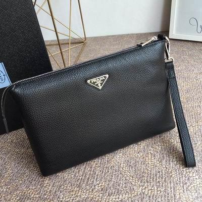 Prada Bags 0050 29x18cm ap Black Navy 20