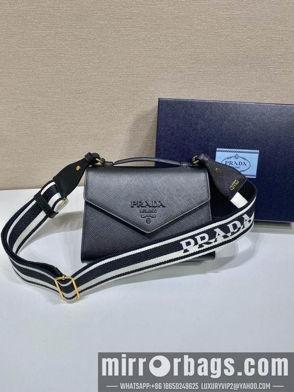 Prada Bags Saffiano Monochrome 1BD317 21x14x6 ap 15