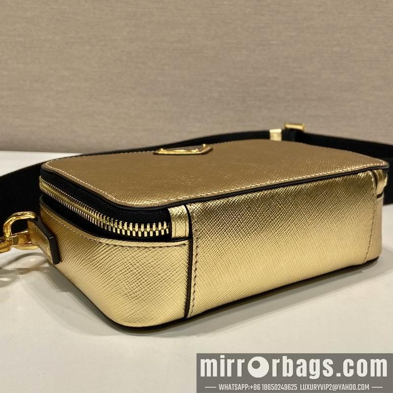 Prada Bags Prada 2VH070金色十字纹19x12.5x5.5cm AP
