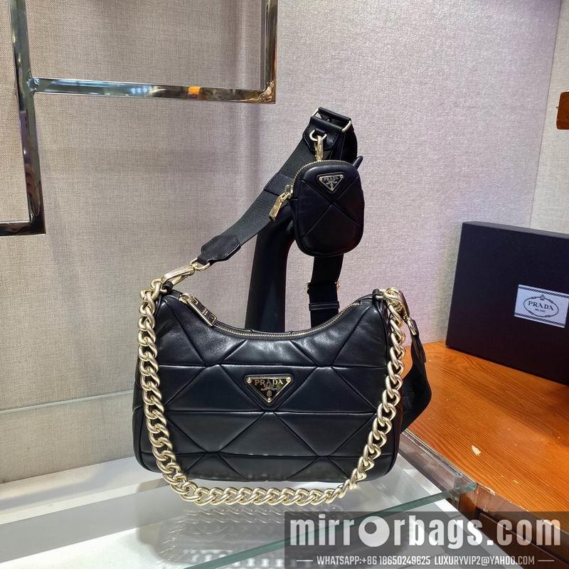Prada Bags Hobo System 1BC157 24x18.5x9cm ap 06