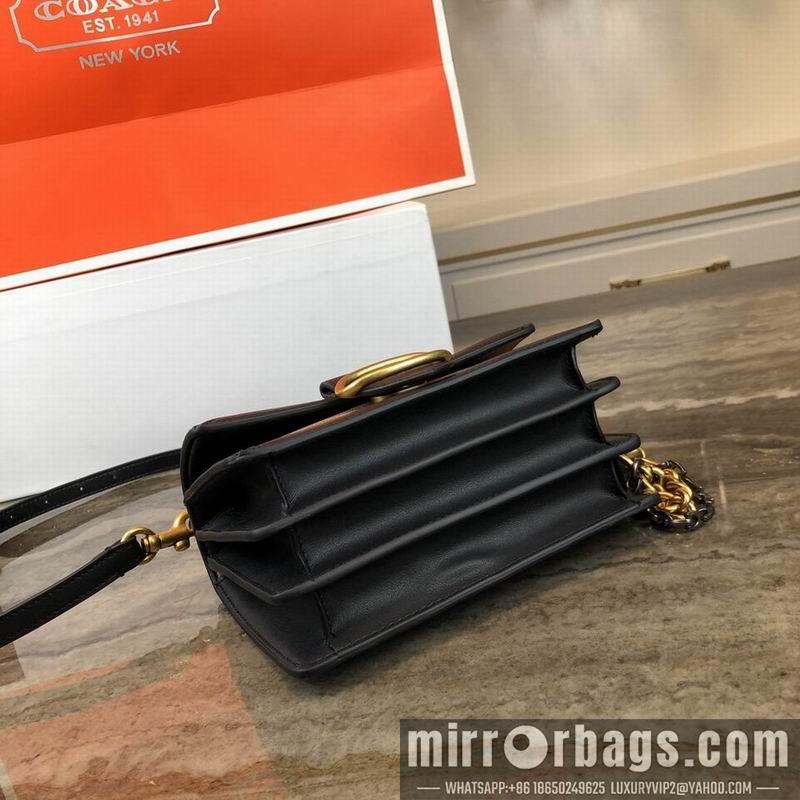 Coach Bags TT61259 black skin of Brown glue