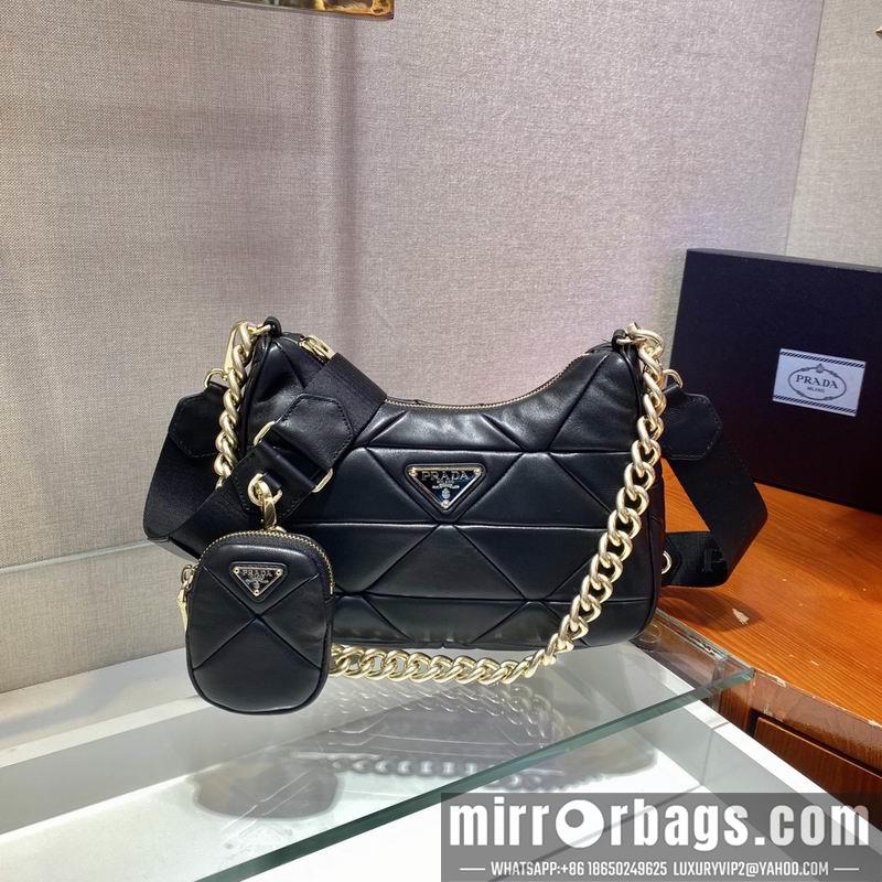 Prada Bags Hobo System 1BC157 24x18.5x9cm ap 06