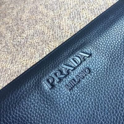 Prada Bags 0050 29x18cm ap Black Navy 20