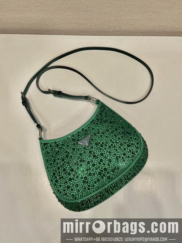 Prada Bags Prada Cleo 1BC169翡翠绿22x18.5x4.5cm AP
