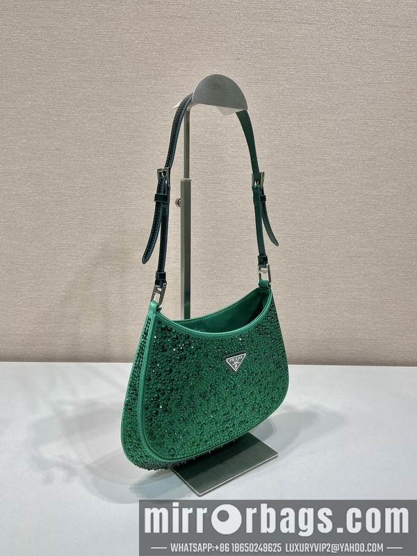 Prada Bags Prada Cleo 1BC169翡翠绿22x18.5x4.5cm AP