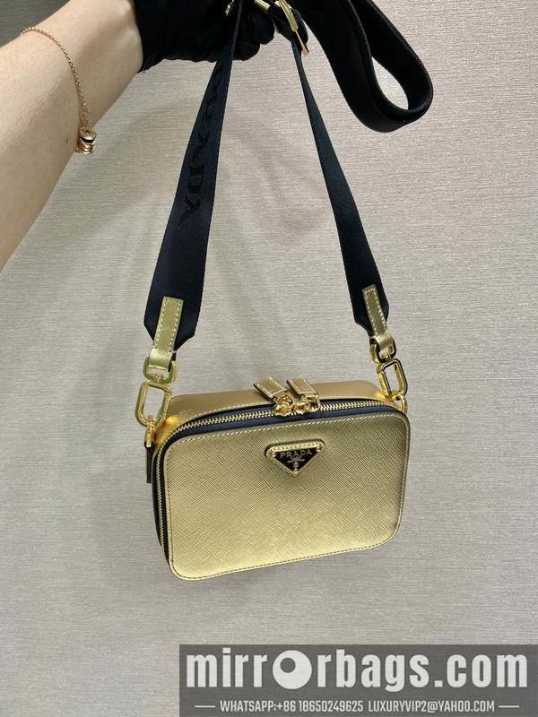 Prada Bags Prada 2VH070金色十字纹19x12.5x5.5cm AP