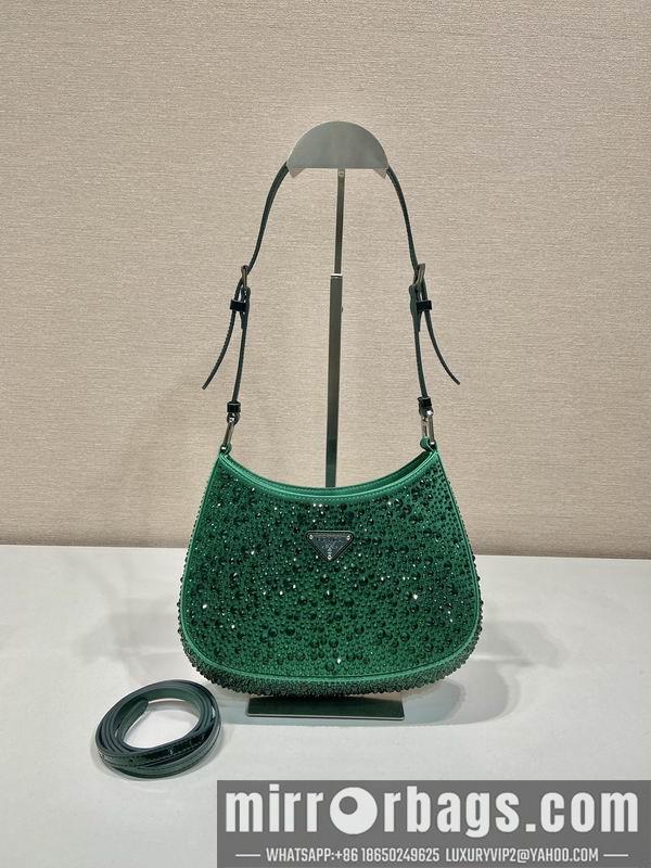 Prada Bags Prada Cleo 1BC169翡翠绿22x18.5x4.5cm AP