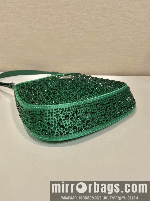 Prada Bags Prada Cleo 1BC169翡翠绿22x18.5x4.5cm AP