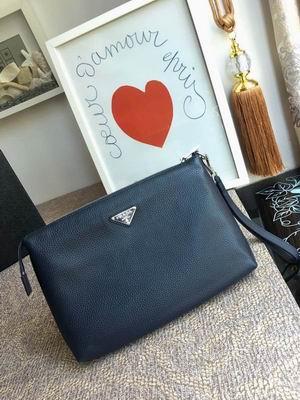 Prada Bags 0050 29x18cm ap Black Navy 20