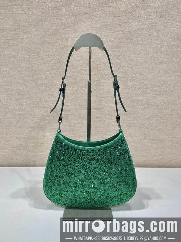 Prada Bags Prada Cleo 1BC169翡翠绿22x18.5x4.5cm AP