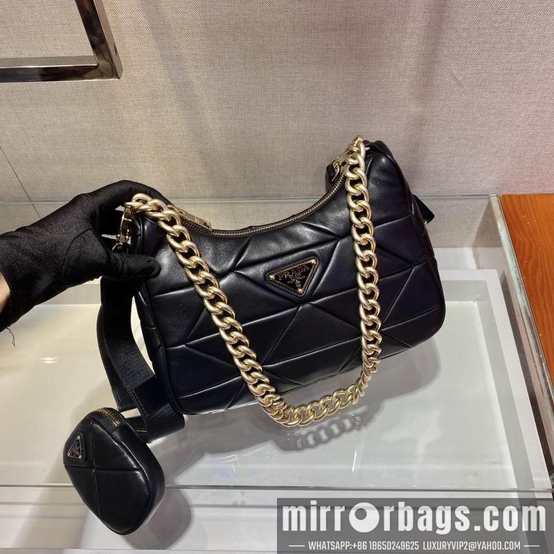 Prada Bags Hobo System 1BC157 24x18.5x9cm ap 06