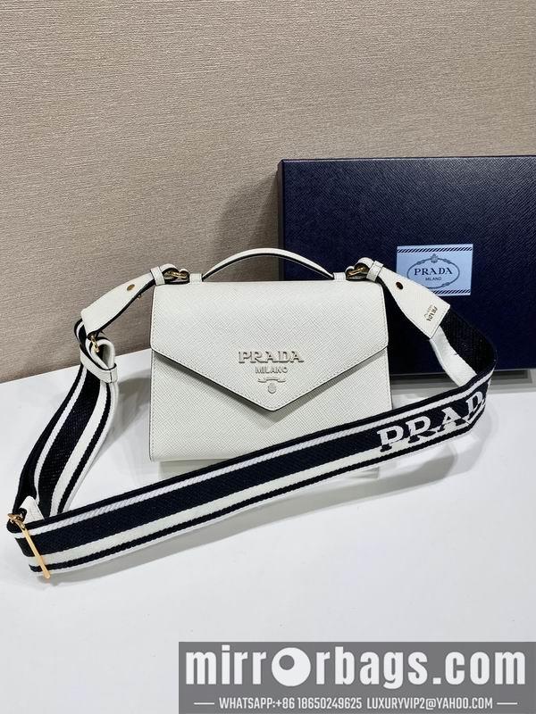 Prada Bags Saffiano Monochrome 1BD317 21x14x6 ap 15