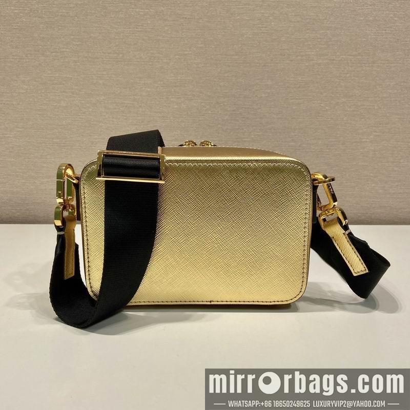 Prada Bags Prada 2VH070金色十字纹19x12.5x5.5cm AP