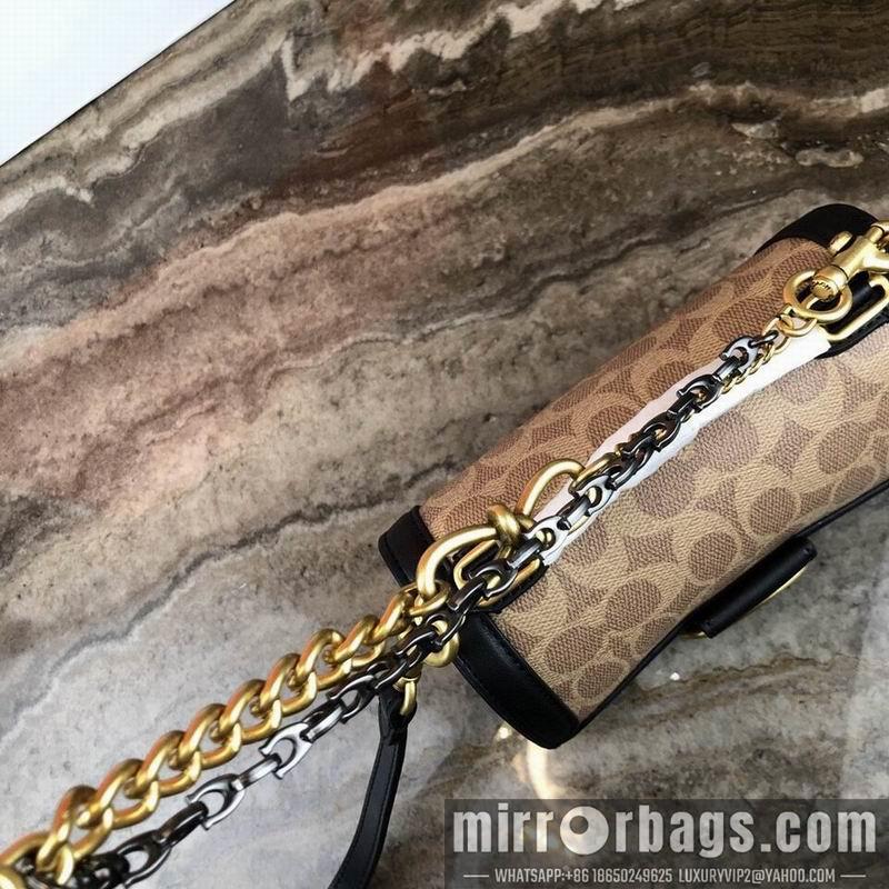 Coach Bags TT61259 black skin of Brown glue