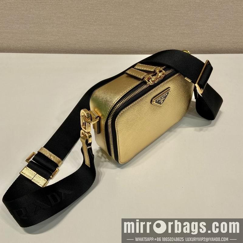 Prada Bags Prada 2VH070金色十字纹19x12.5x5.5cm AP
