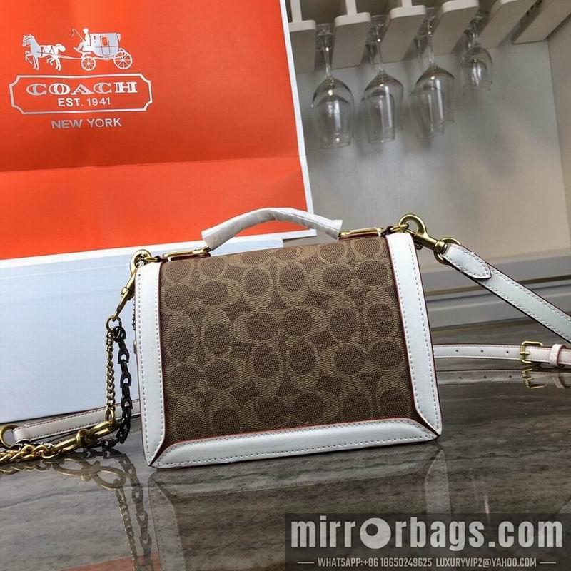 Coach Bags TT61259 white skin of Brown glue